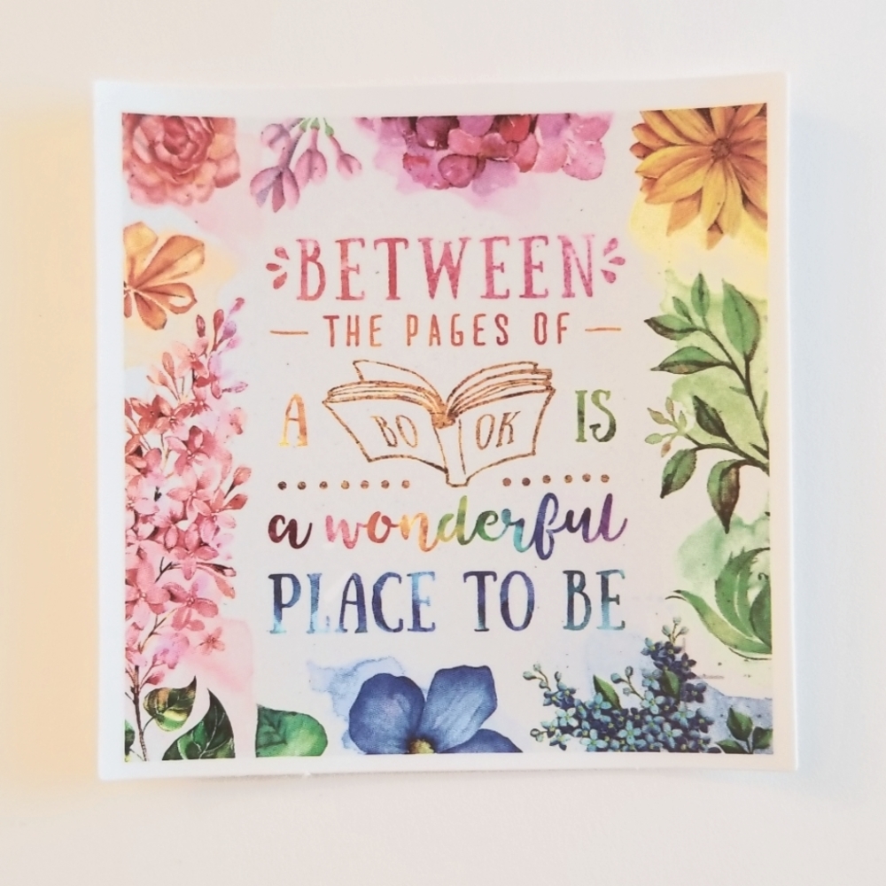 10/$10 Colorful Book Quote Sticker